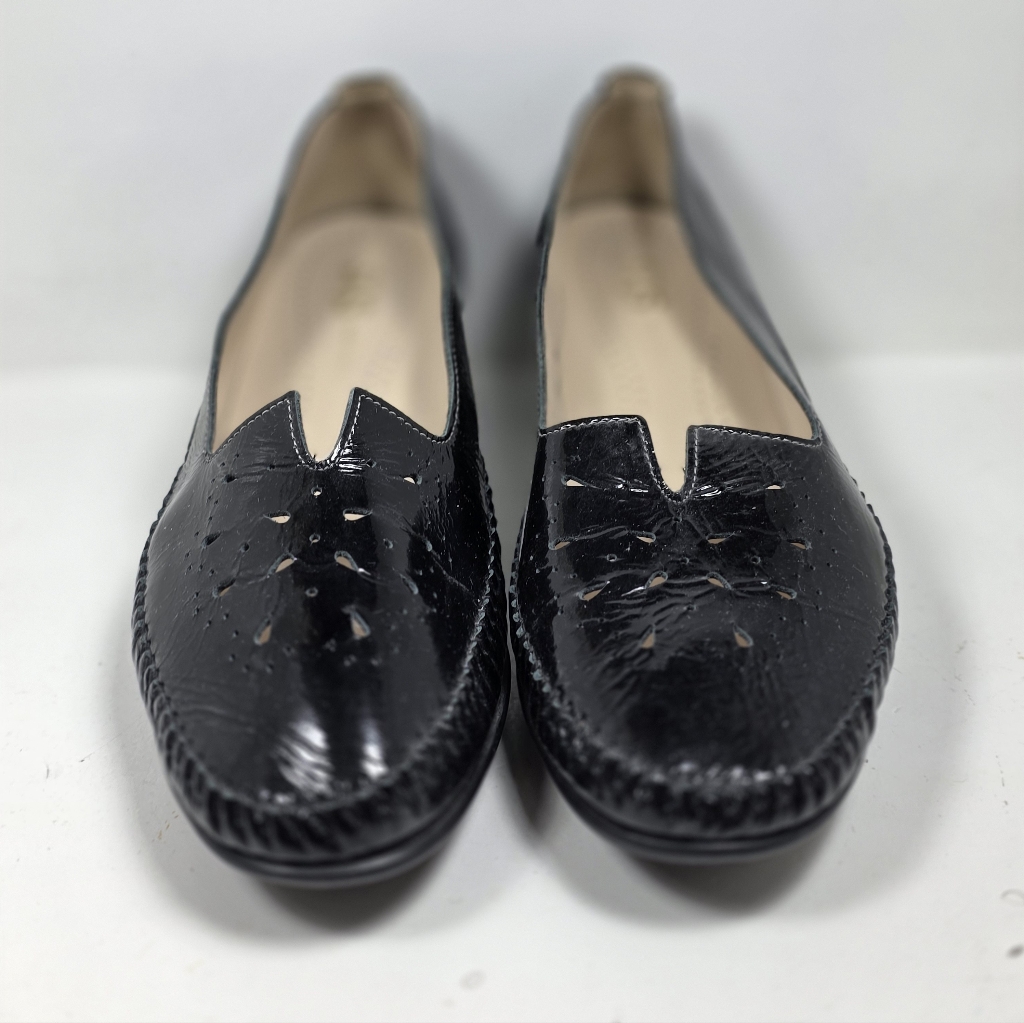 Sas Black Patent Leather Women's Loafers